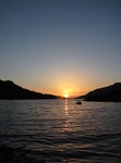 SX28834 Sunset over Pentre-castell, Llyn Peris reservoir.jpg